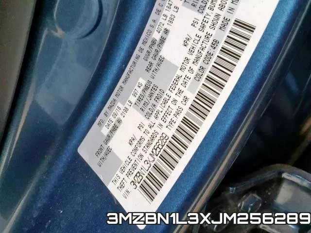 3MZBN1L3XJM256289 фото 2