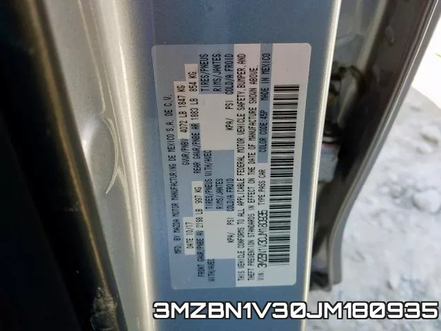 3MZBN1V30JM180935 фото 2