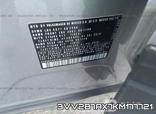3VV2B7AX7KM177721 фото 10