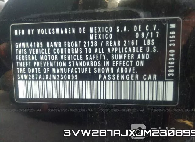 3VW2B7AJXJM230899 фото 10