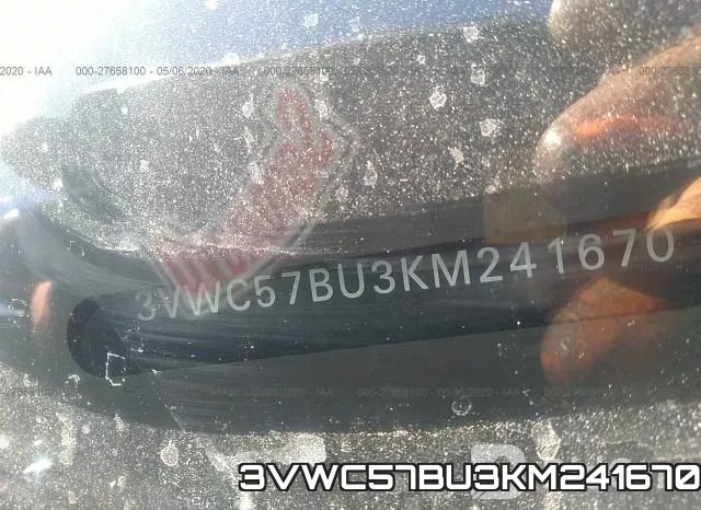 3VWC57BU3KM241670 фото 10