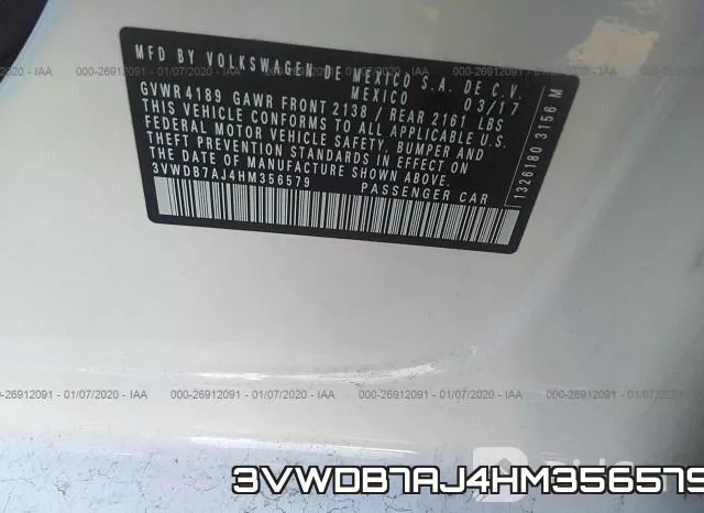 3VWDB7AJ4HM356579 фото 10