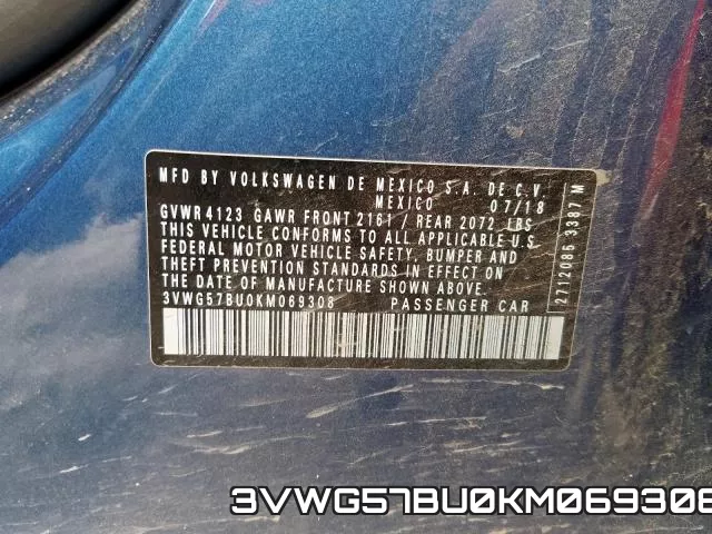 3VWG57BU0KM069308 фото 2