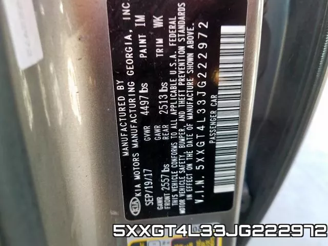 5XXGT4L33JG222972 фото 2