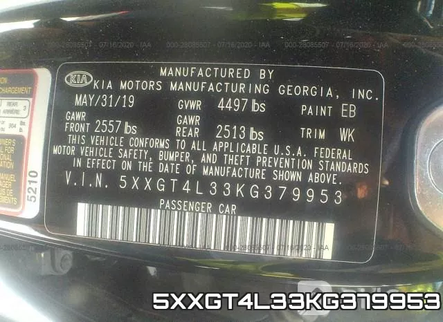 5XXGT4L33KG379953 фото 10