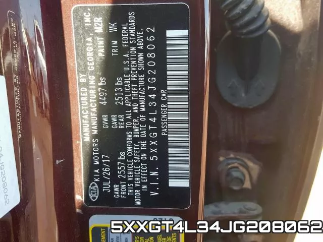 5XXGT4L34JG208062 фото 2
