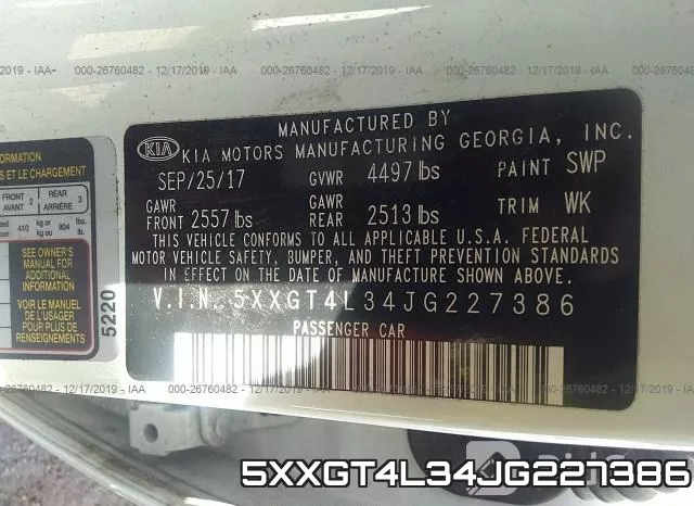 5XXGT4L34JG227386 фото 10