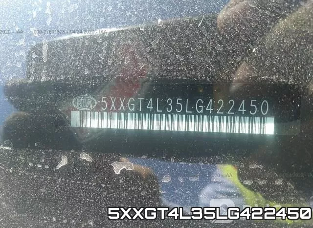 5XXGT4L35LG422450 фото 10