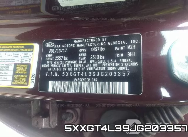 5XXGT4L39JG203357 фото 10