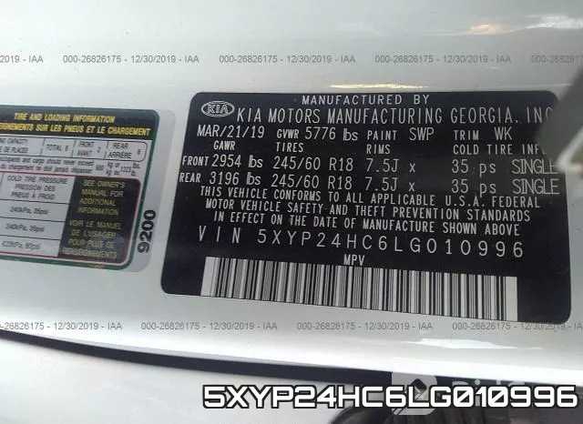 5XYP24HC6LG010996 фото 10
