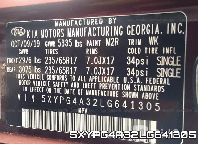 5XYPG4A32LG641305 фото 10