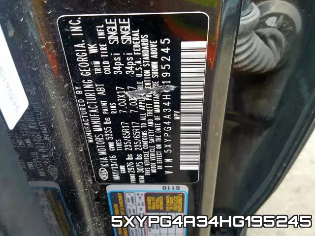 5XYPG4A34HG195245 фото 2