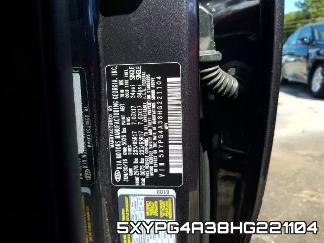 5XYPG4A38HG221104 фото 2