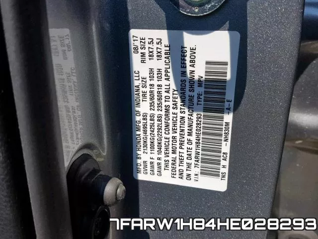 7FARW1H84HE028293 фото 2