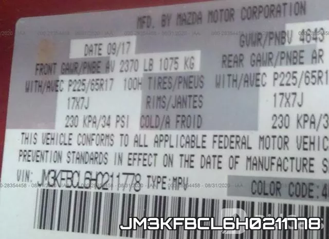 JM3KFBCL6H0211778 фото 10