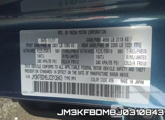 JM3KFBDM8J0310843 фото 10