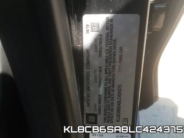 KL8CB6SA8LC424375 фото 2
