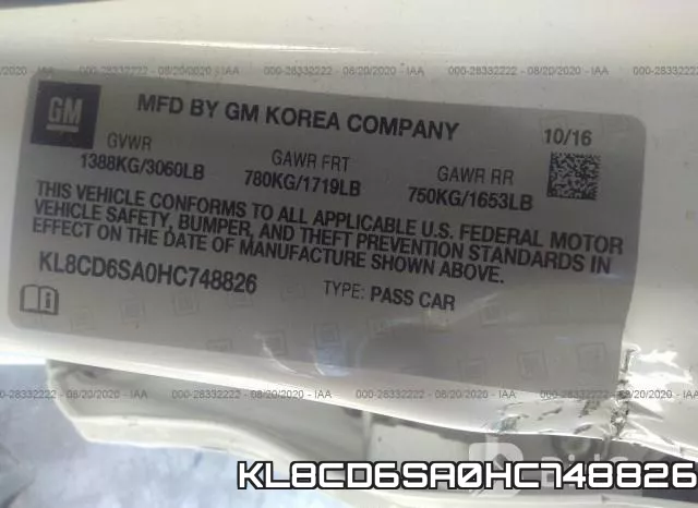KL8CD6SA0HC748826 фото 10