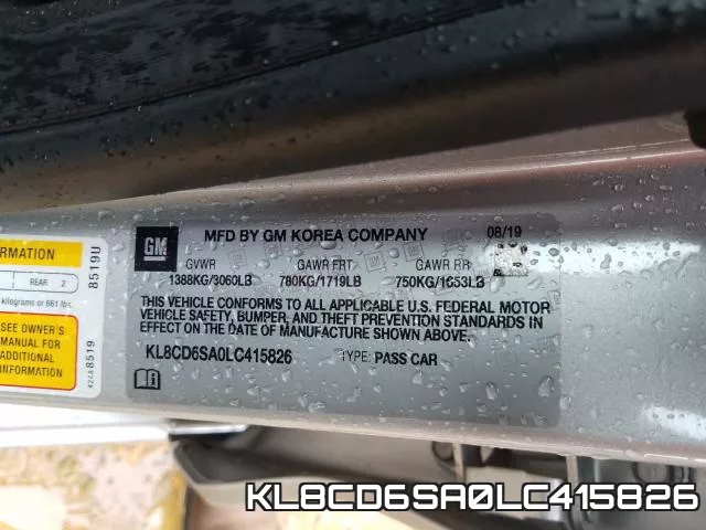 KL8CD6SA0LC415826 фото 2