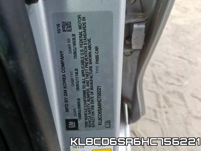 KL8CD6SA6HC756221 фото 2