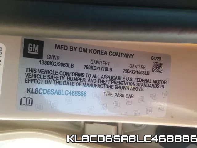 KL8CD6SA8LC468886 фото 2