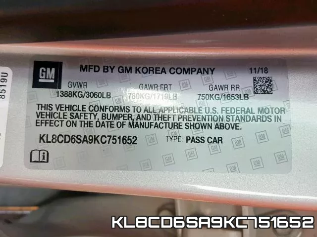 KL8CD6SA9KC751652 фото 2