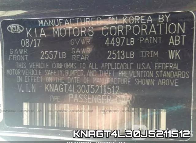 KNAGT4L30J5211512 фото 10