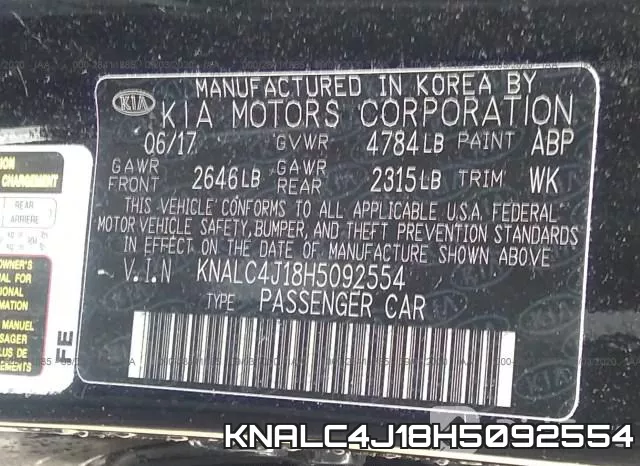 KNALC4J18H5092554 фото 10