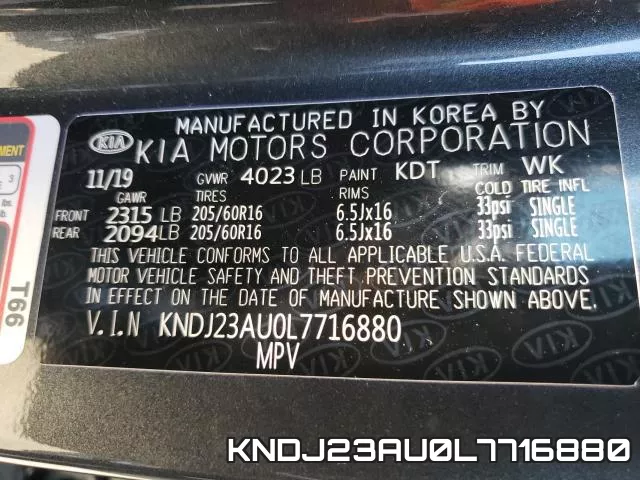 KNDJ23AU0L7716880 фото 2