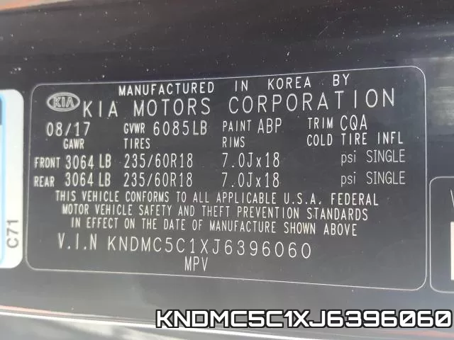 KNDMC5C1XJ6396060 фото 2