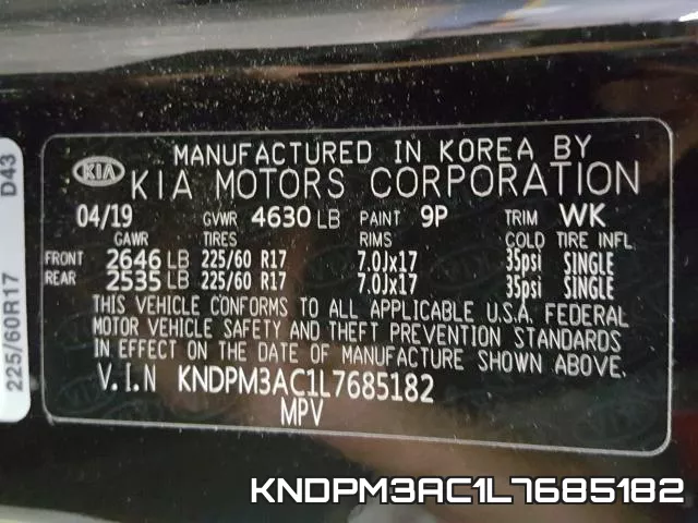 KNDPM3AC1L7685182 фото 2