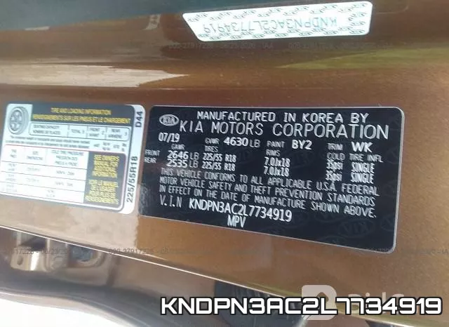 KNDPN3AC2L7734919 фото 10