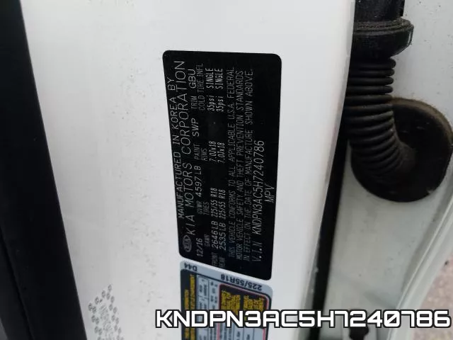 KNDPN3AC5H7240786 фото 2
