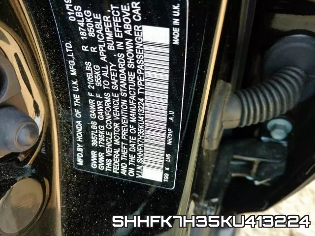 SHHFK7H35KU413224 фото 2