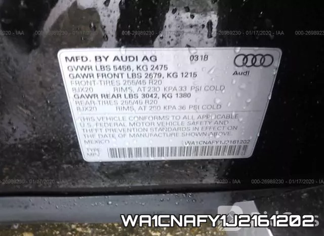 WA1CNAFY1J2161202 фото 10