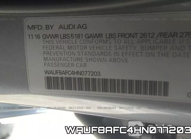 WAUF8AFC4HN077203 фото 10