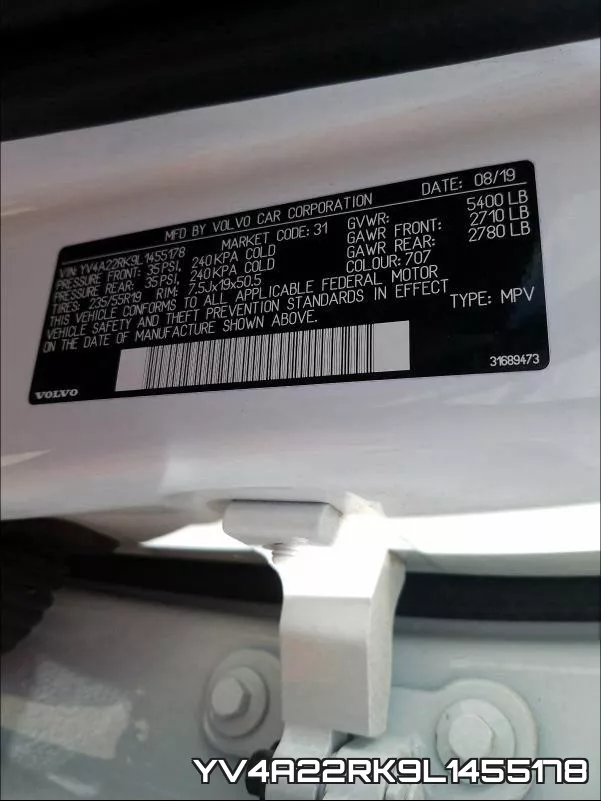 YV4A22RK9L1455178 фото 2