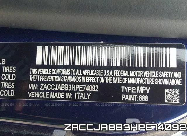 ZACCJABB3HPE74092 фото 10