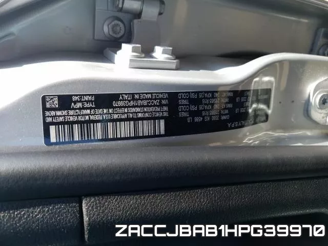 ZACCJBAB1HPG39970 фото 2