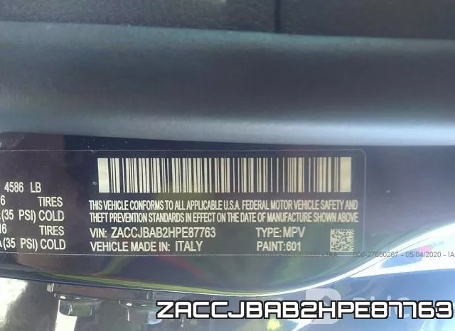 ZACCJBAB2HPE87763 фото 10