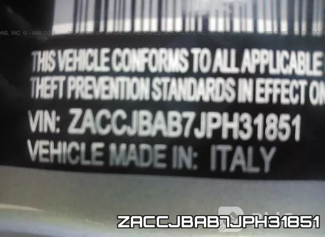 ZACCJBAB7JPH31851 фото 10