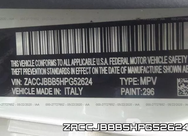 ZACCJBBB5HPG52624 фото 10