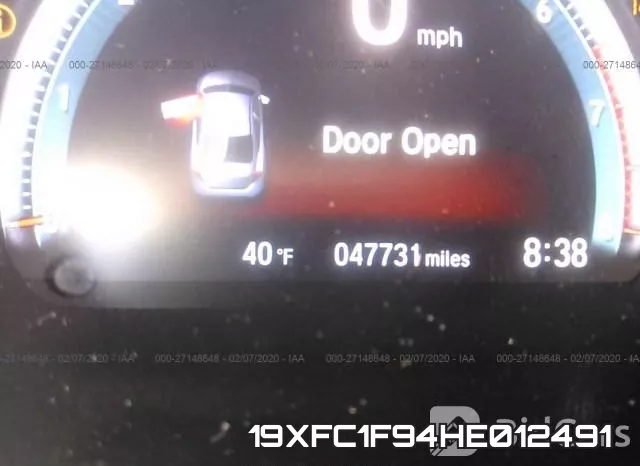 19XFC1F94HE012491 фото 8