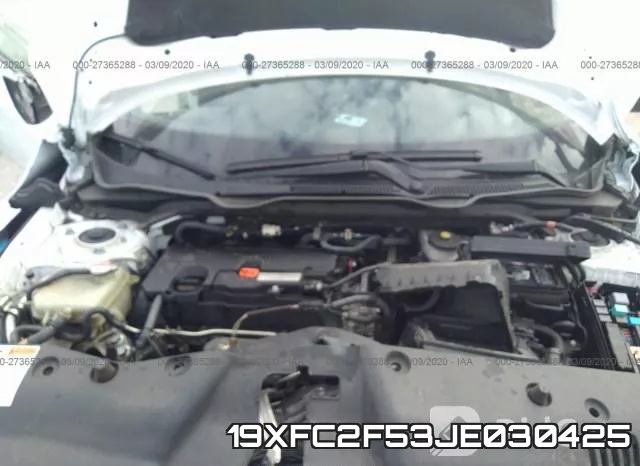 19XFC2F53JE030425 фото 2