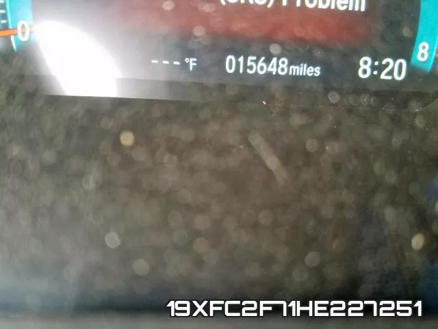 19XFC2F71HE227251 фото 9