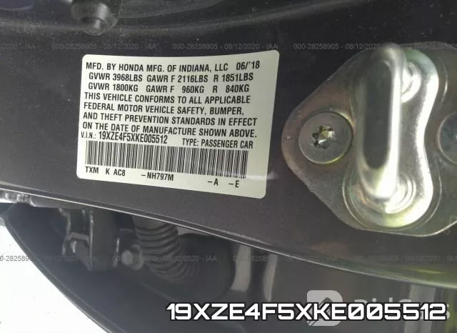 19XZE4F5XKE005512 фото 10