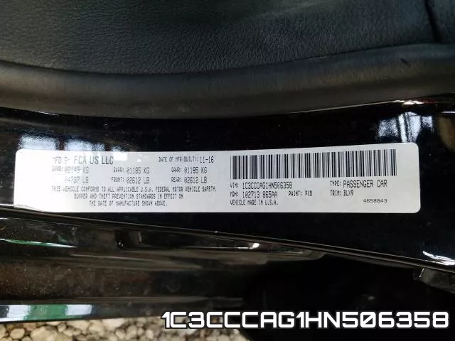 1C3CCCAG1HN506358 фото 2