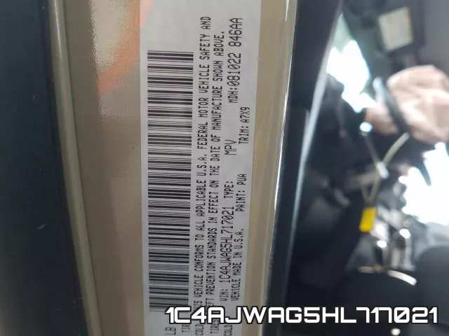 1C4AJWAG5HL717021 фото 2