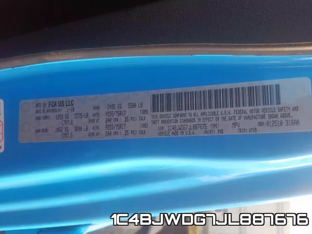 1C4BJWDG7JL887676 фото 2