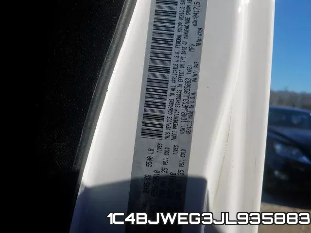 1C4BJWEG3JL935883 фото 2
